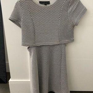 Topshop grey patterned dress